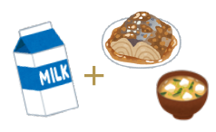 和食＋牛乳＝「乳和食」